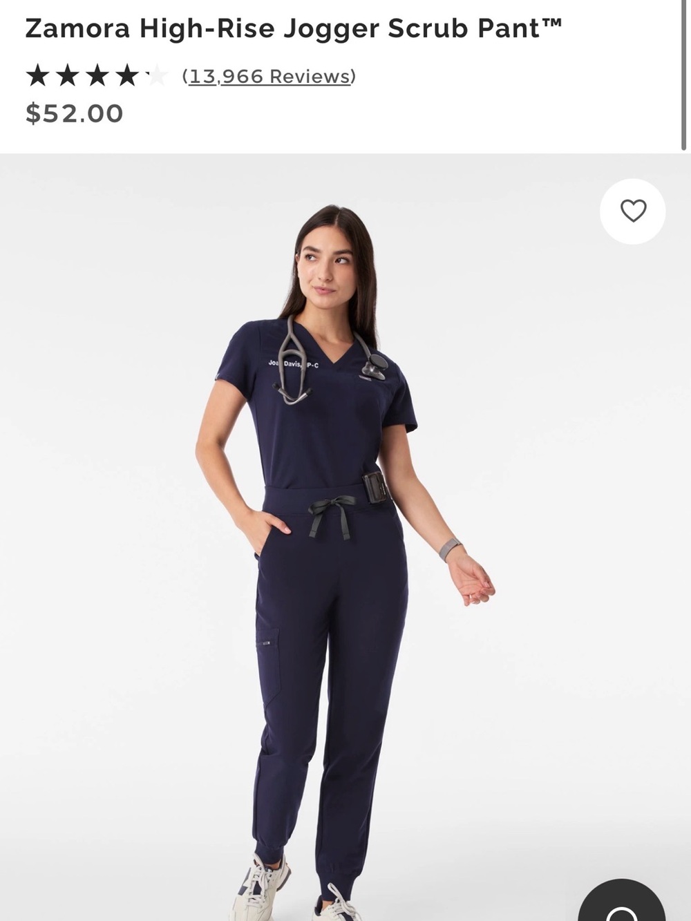 FIGS XS women’s jogger scrub pant